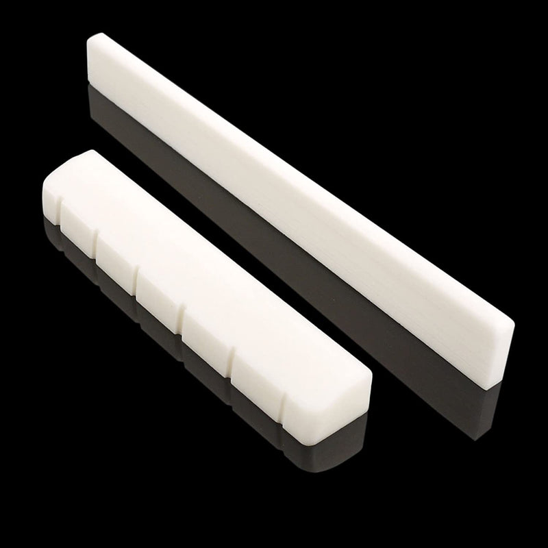 [AUSTRALIA] - Mr.Power 6 String Guitar Bone Bridge Saddle and Nut Made of Real Bone (For classic) For Classic 