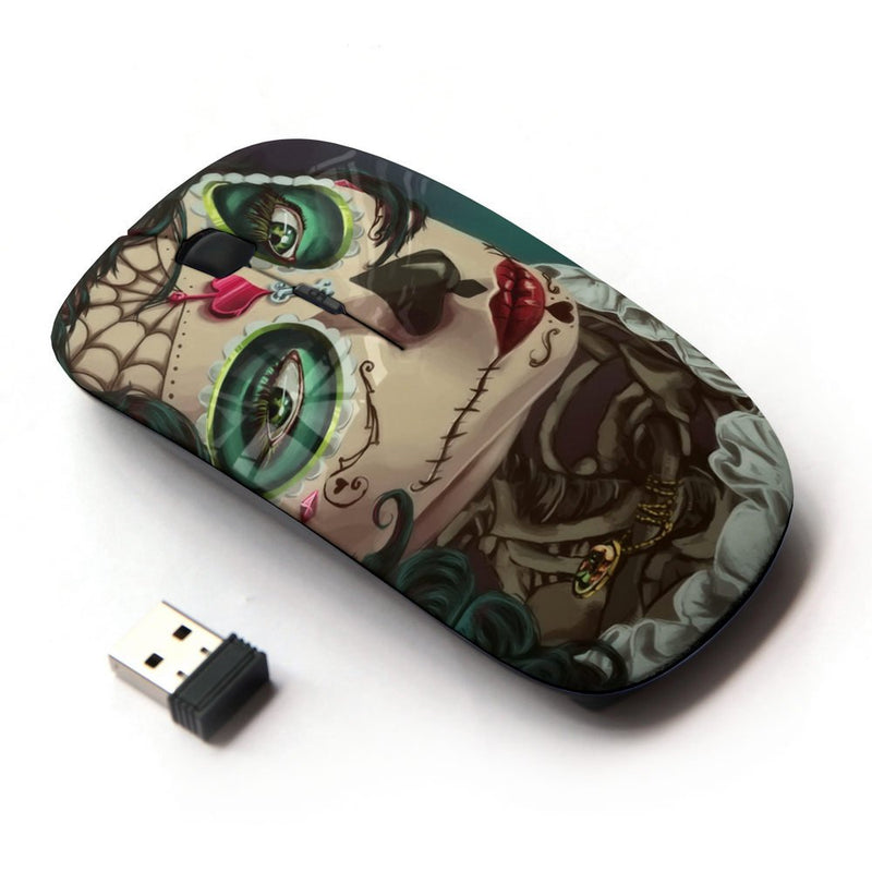 KOOLmouse [ Optical 2.4G Wireless Mouse ] [ Candy Skull Halloween Ace Spades ]