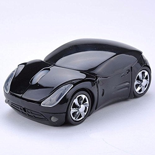 WXG Wireless Mouse 3D Car Shape Mouse 2.4GHz USB Gaming Mouse with Receiver for PC Laptop Black