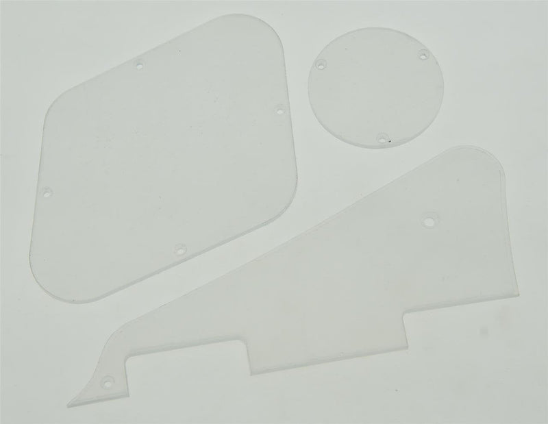 [AUSTRALIA] - KAISH Clear LP Pickguard Back Plate Transparent Switch Cavity Covers for Epi Les Paul 