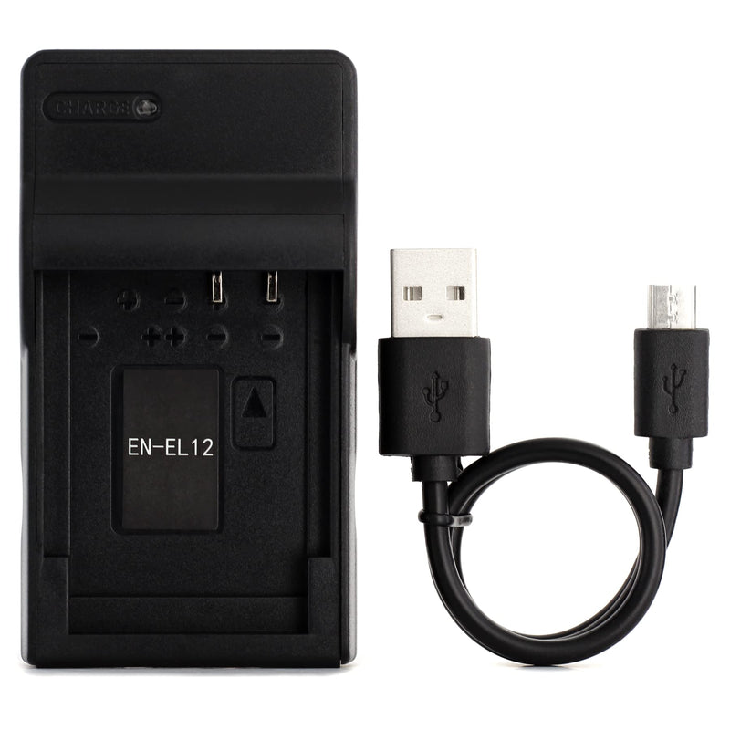 [AUSTRALIA] - EN-EL12 USB Charger for Nikon Coolpix AW130, AW100, AW120, AW110, S6200, S6300, S8100, S8200, S9100, S9300, S9500, S9900 Camera and More 
