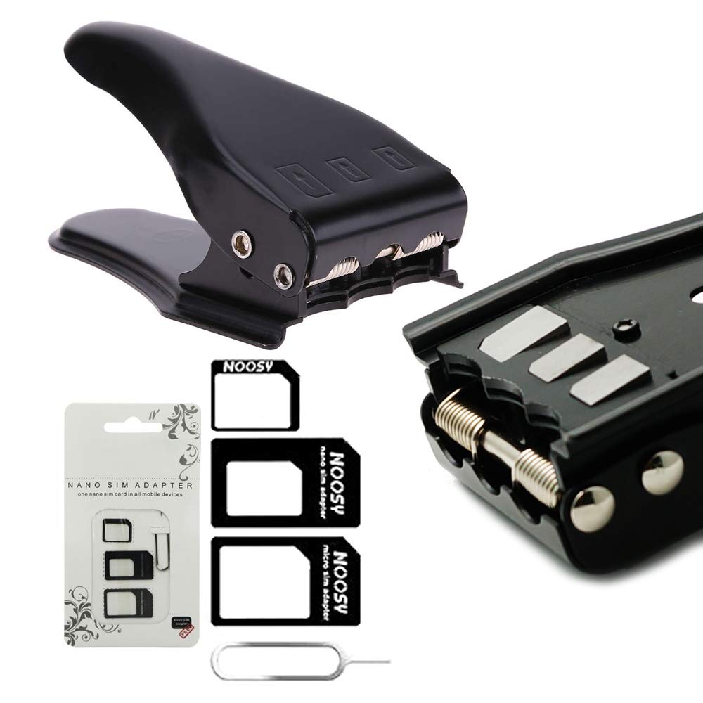 MMOBIEL Universal 3 in 1 / Standard/Micro/Nano Sim Card Cutter incl. 3 SIM Adapters and 1 SIM Card Eject Pin