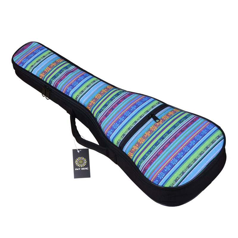 HOT SEAL 10MM Sponge Padding Waterproof Durable Colorful Conventional Ukulele Case Bag with Storage (21 Inch, Bohemia No.2) 21 Inch