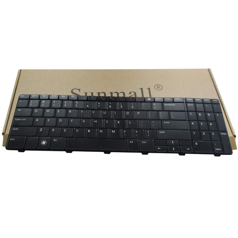 SUNMALL New Laptop Keyboard Compatible with Dell Inspiron 15R 5010 M5010 M501R N5010 09GT99 NSK-DRASW 96DJT 096DJT NSK-DRASW Series Black US Layout