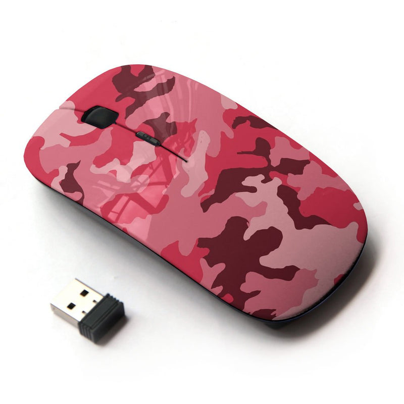 KOOLmouse [ Optical 2.4G Wireless Computer Mouse ] [ Army Camouflage Pink Purple ]