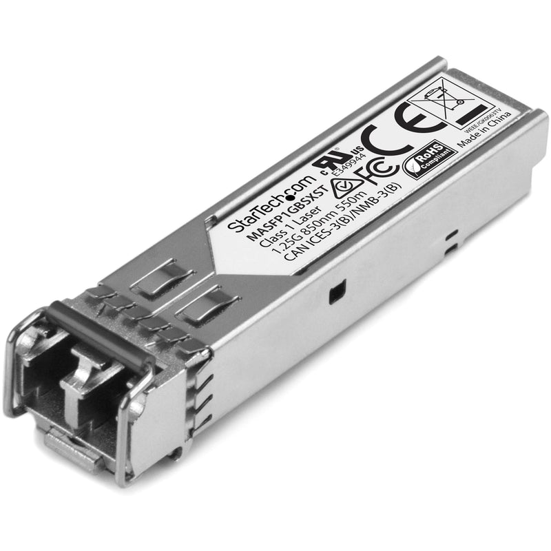 StarTech Cisco Meraki MA-SFP-1GB-SX Compatible SFP Module (MASFP1GBSXST) | 1000BASE-SX, 1GbE Multimode Fiber Optic Transceiver, LC 550m, 850nm, DDM Cisco Meraki MS225, MX400 550m (1804ft) 1000 Mbps (1 Gbps) Multi Mode Fiber