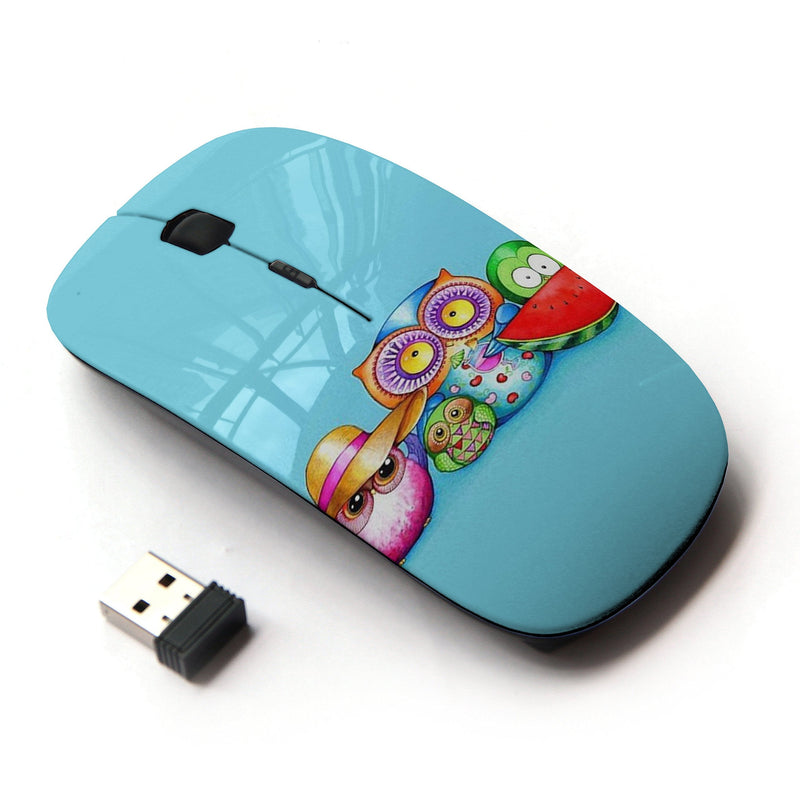 KOOLmouse [ Optical 2.4G Wireless Mouse ] [ Cute Colorful Owl Pattern ]