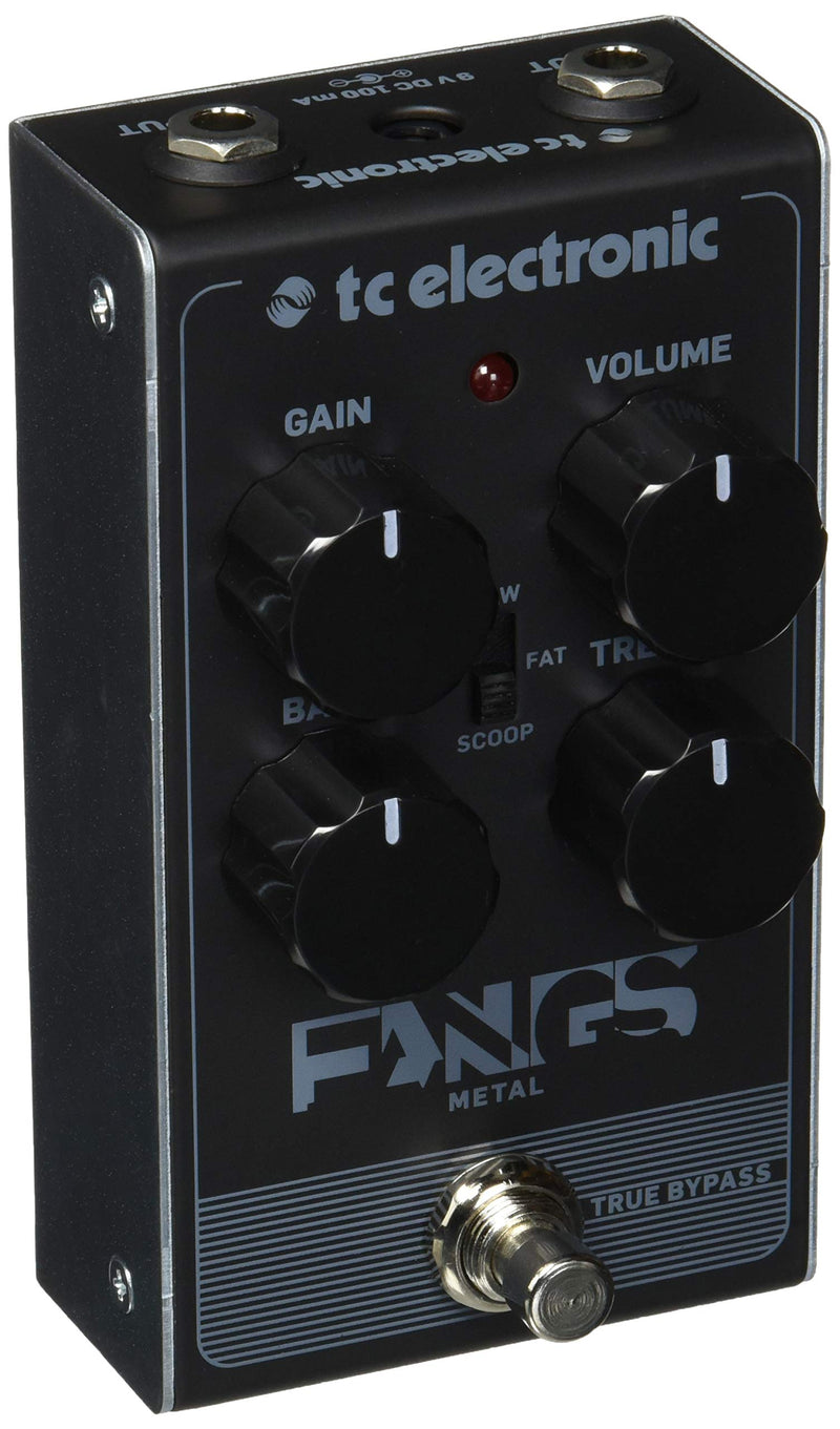 TC Electronic FANGS METAL DISTORTION Ultra-Thick, High Gain Distortion with Super Tight Response Single