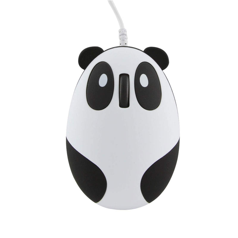 CHUYI Panda Wired Mouse Cute Animal Series Mini Portable Corded Mice for Travel School Home Computer Laptop PC Kids Children Girls Gift