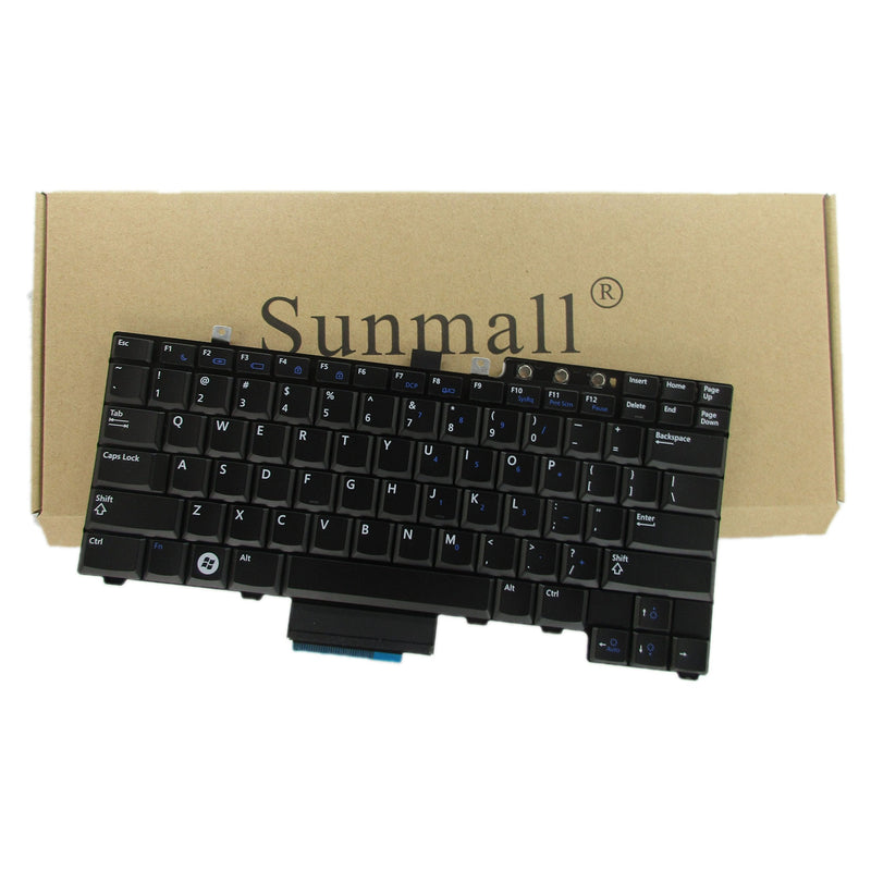 SUNMALL Laptop Keyboard Replacement (NO Pointing Stick) Compatible with Dell Latitude E5300 E5400 E5500 E5410 E5510 Series P/N: FM753 0FM753 FNGF0 0FNGF0 NSK-DBB1D US Layout