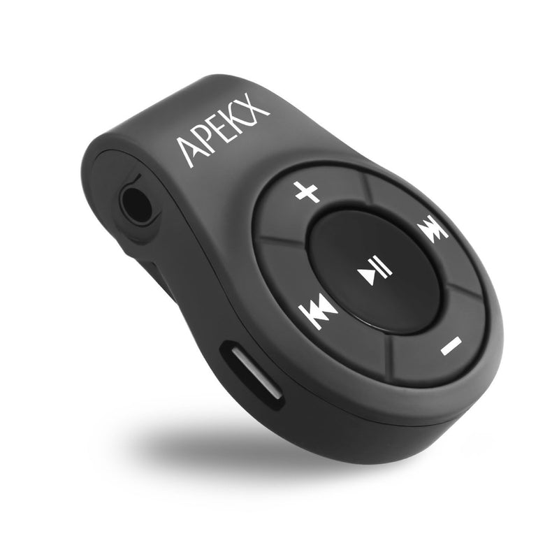 [AUSTRALIA] - APEKX Clip Bluetooth Audio Adapter for Headphones, Headset, Speaker, Wireless Receiver with MIC for Hands-Released Call and Music 