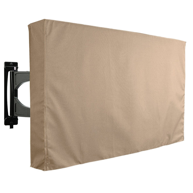 KHOMO GEAR Outdoor TV Cover Brown Universal Weatherproof Protector for 30 - 32 Inch TV - Fits Most Mounts & Brackets