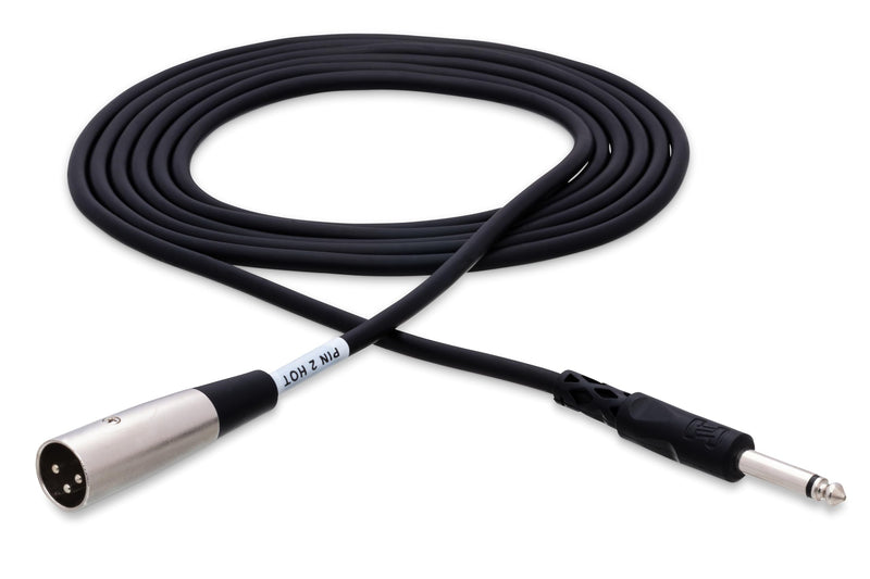 Hosa PXM-115 Unbalanced Interconnect, 1/4 Inch TS to XLR3M, 15 Feet 15' Length
