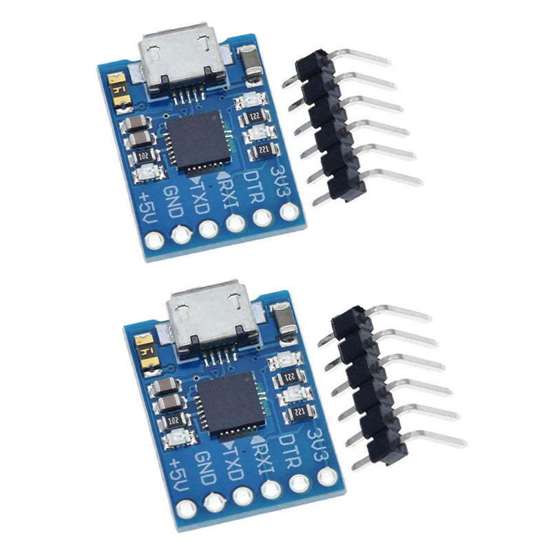HiLetgo 2pcs CP2102 MICRO USB to UART TTL Module 6 Pin Serial Converter STC Replace FT232