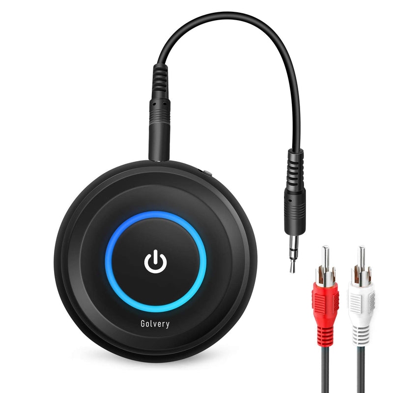 [AUSTRALIA] - Golvery Bluetooth 5.3 Transmitter Receiver for TV/Airplane, 2 in 1 Wireless Flight Adapter, Support 2 Wireless Headphones, 3.5mm Aux Audio and RCA Jack Adapter for PC, Home Stereo 