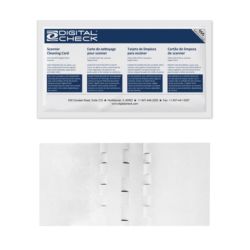 [AUSTRALIA] - KICTeam - Waffletechnology® Cleaning Cards for Digital Check Scanners (15 Cards) - Digital Check Tested & Approved - Presaturated with WonderSolvent 15 