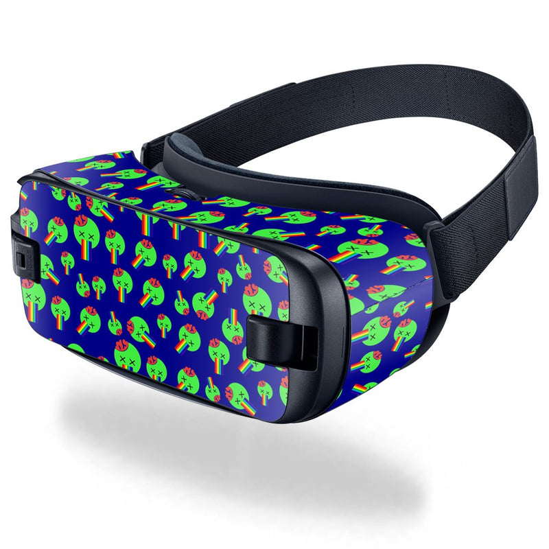 MightySkins Skin Compatible with Samsung Gear VR (2016) wrap Cover Sticker Skins Rainbow Brains Out