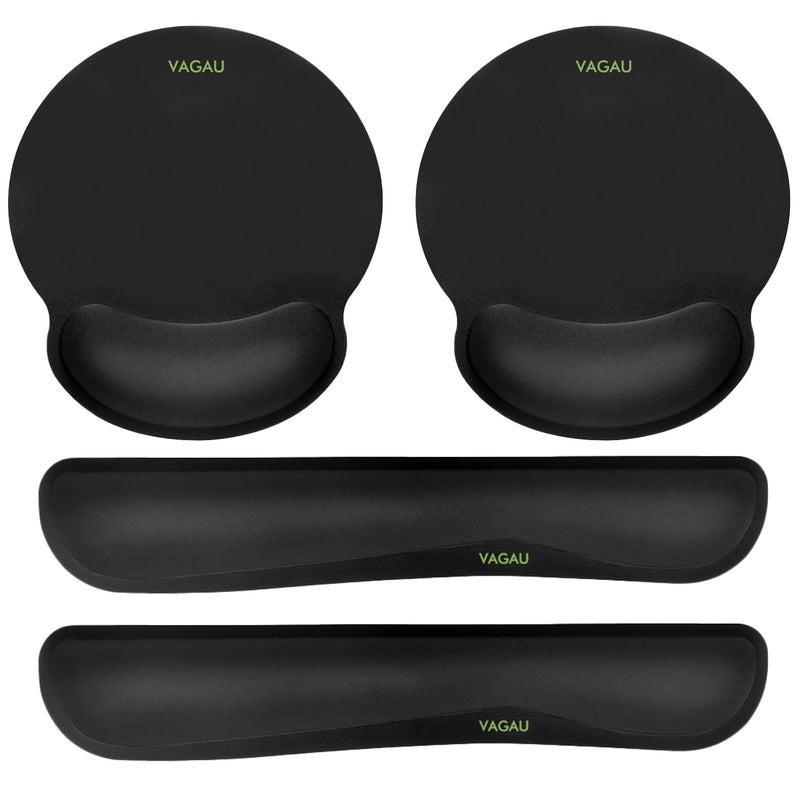 Comfy Mee Premium Memory Foam Keyboard and Mouse Wrist Rest Pads Set- for Comfortable Typing &Wrist Pain Relief (Pack of 2) Standard