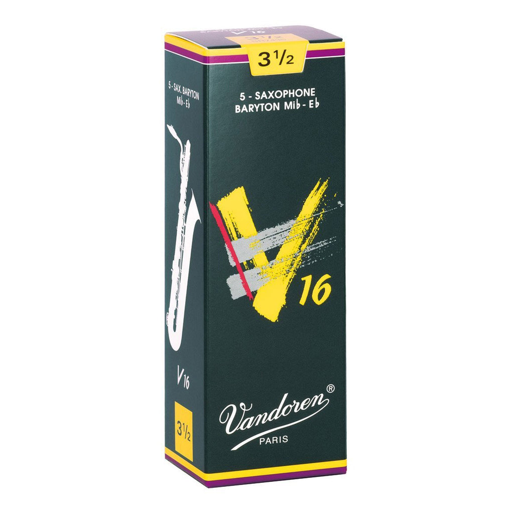 Vandoren SR7435 Baritone Sax V16 Reeds Strength 3.5; Box of 5