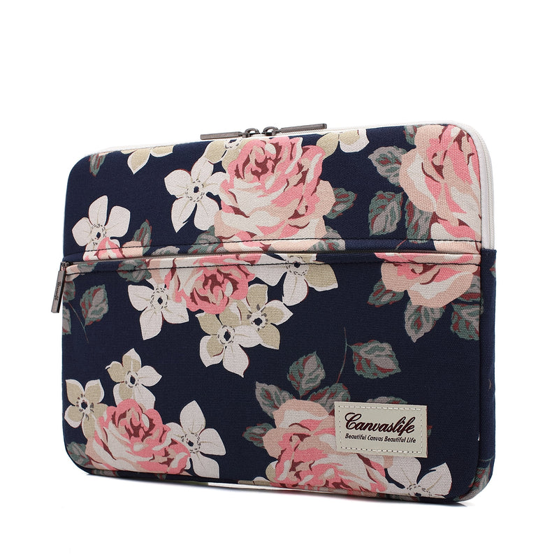White Rose Patten Laptop Sleeve 14 inch 14.0 inch Laptop case Bag 14 inch / 14.0 inch White rose