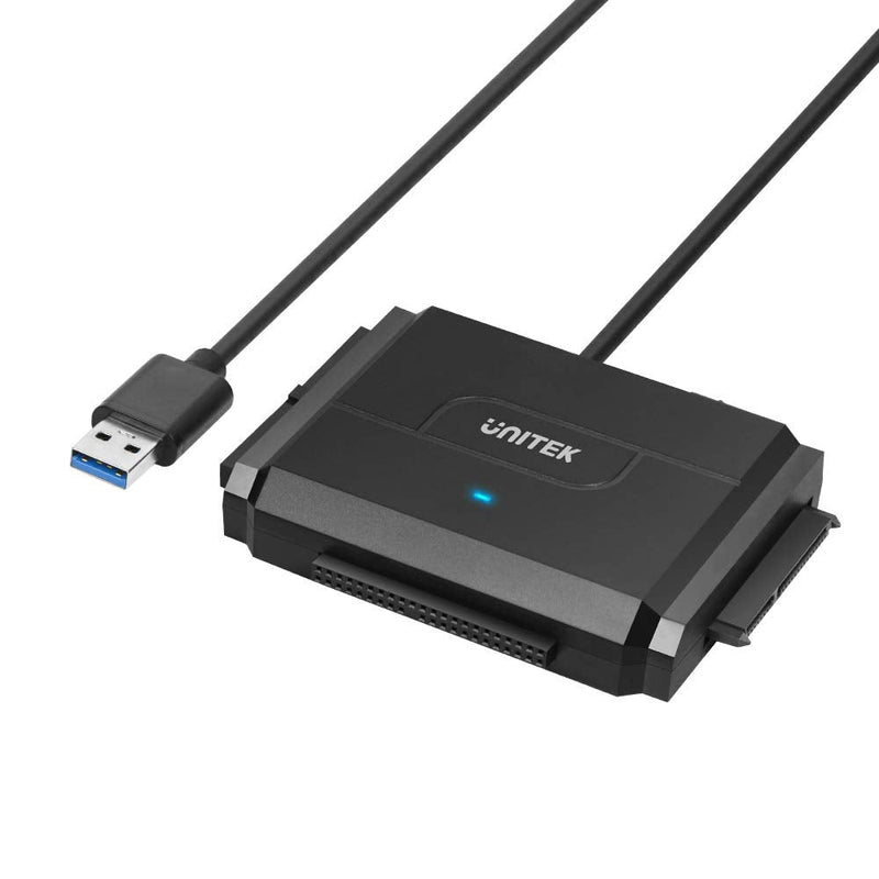 SATA/IDE to USB 3.0 Adapter, Unitek IDE Hard Drive Adapter for Universal 2.5"/3.5" Inch IDE and SATA External HDD/SSD, Support 10TB USB A