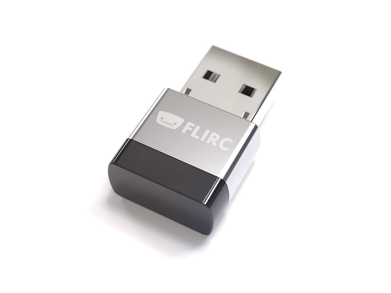 FLIRC USB Universal Remote Control Receiver Silver and black