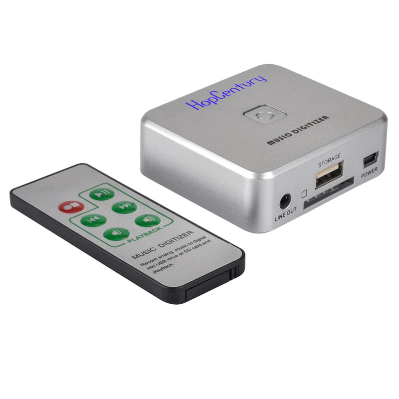 Music Digitizer CD Recorder for Music Audio Capture Device Cassette MP3 Recorder Converter with 3.5mm & RCA Line Input