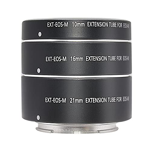 Metal Auto Focus Macro Extension Tube Set for EOS EF-M Monut M6 M2 M3 M5 M50 M100 M200 Cameras EOS-M mount 10+16+21mm