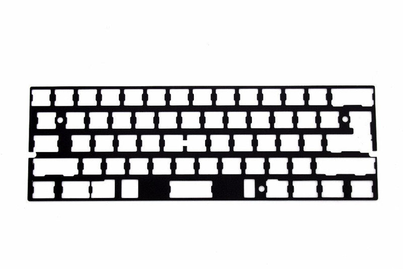 Universal Anodized Aluminum Plate Positioning Board Plate Support ISO ANSI for GH60 PCB 60% Keyboard DIY Only Plate Black
