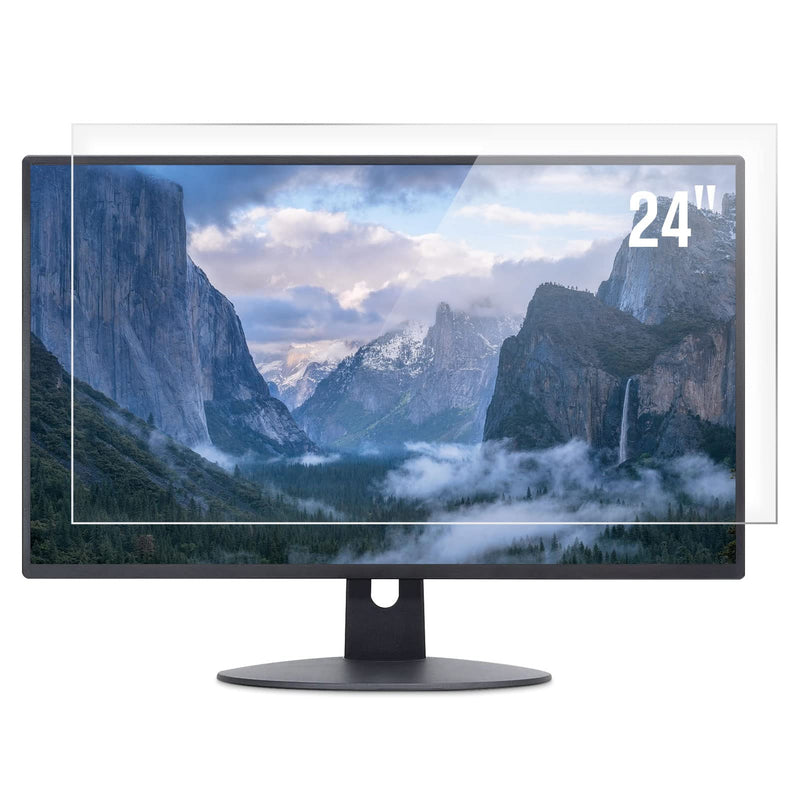 [2 PACK] 24 inch Anti Glare (Matte) Screen Protector Compatible with All Brands of 24" Widescreen Desktop with 16:9 Aspect Ratio Monitor(SIZE: 24" Diagonal x 20.9" Width x 11.8" Height) 24" 16:9 - Anti Glare