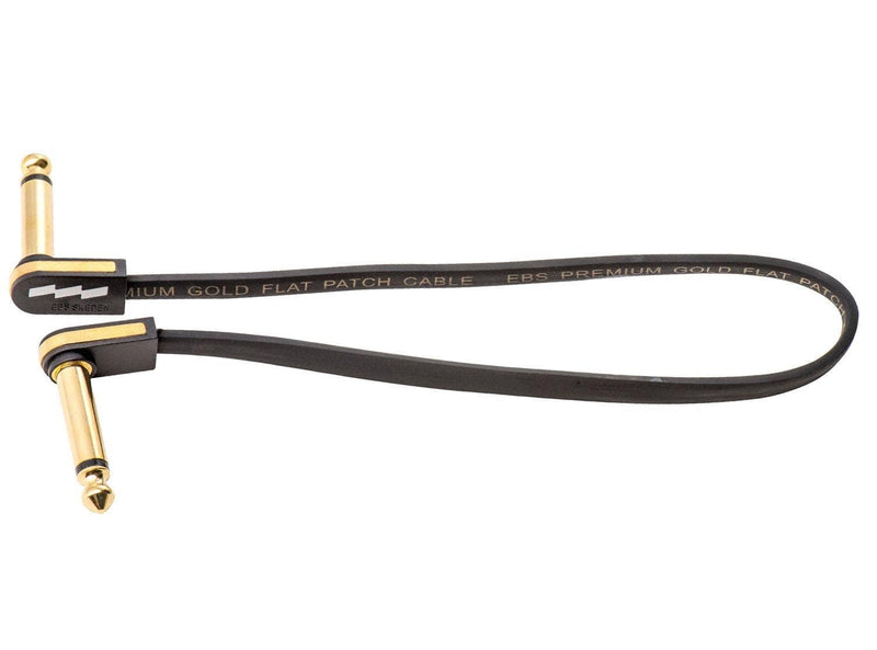 EBS PG Premium Gold Flat Patch Cable, 11" 28cm Single Item