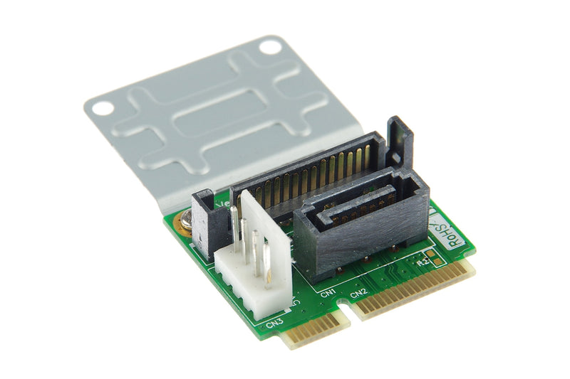 KNACRO Mini SATA to SATA Adapter 7Pin (with Power Interface)