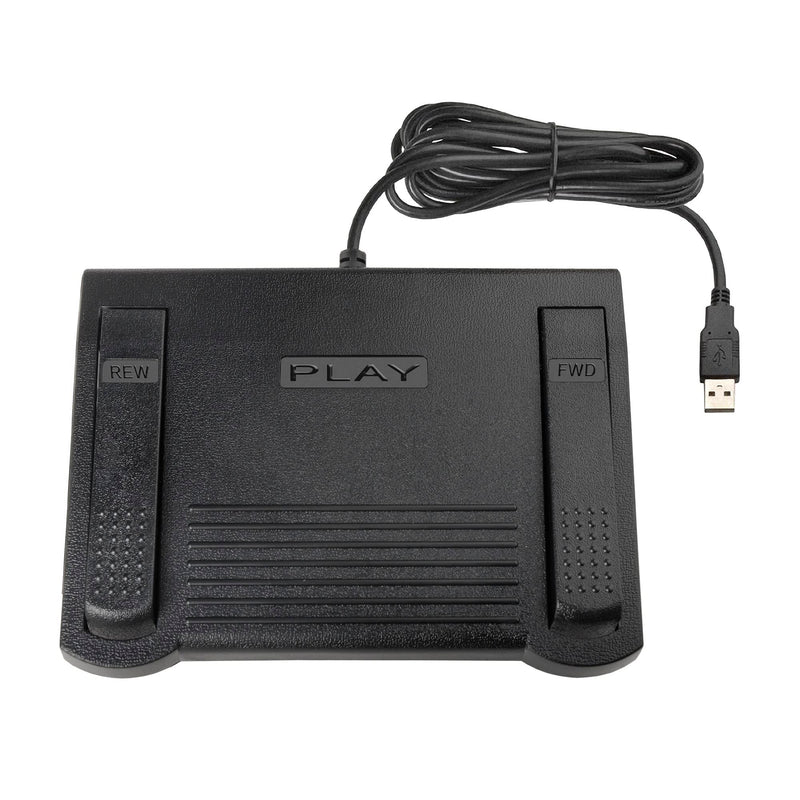 ECS USB Transcription Foot Pedal, Case Catalyst, Audio File Controller