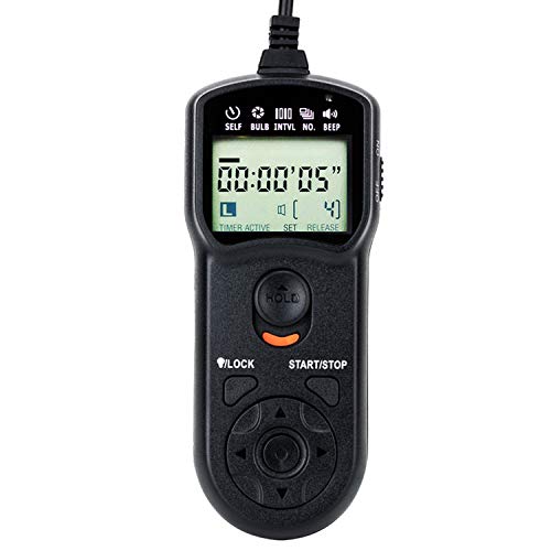 JJC Intervalometer Timer Remote for Canon EOS Rebel T6 T7 T8i T7i 90D 80D For Canon RS-60E3