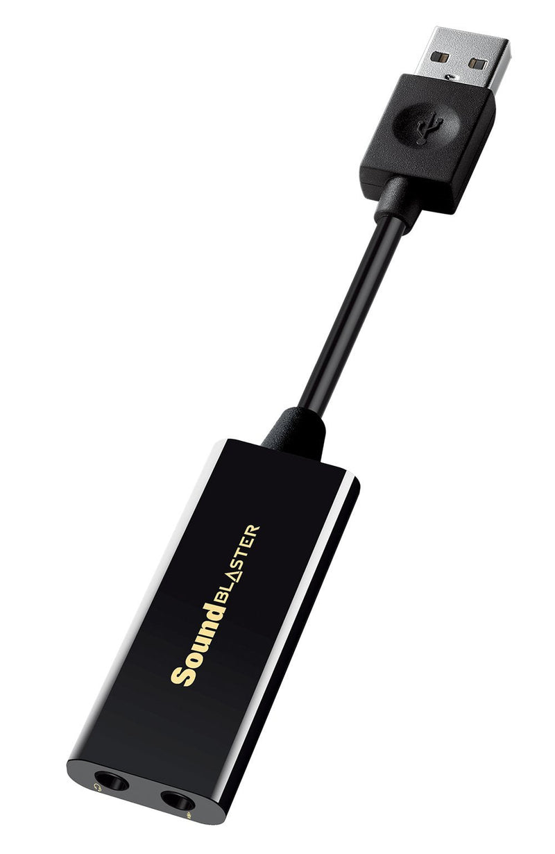 Sound Blaster Play! 3, USB Audio Adapter, 24-bit 96kHz Plug & Play | USB DAC, 24-bit/96kHz, Plug-and-Play, PC, Mac, Portable, Audio Upgrade, USB Audio For Windows and Mac