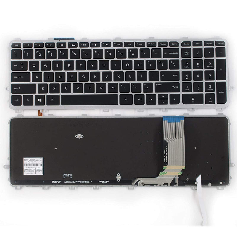 SUNMALL Laptop Keyboard Replacement Compatible with HP Envy 15-J 17-J 15-j000 15-j100 15t-J000 15t-j100 15z-j000 17-j000 17t-j000,HP TouchSmart 15-J 15T-J 17-J 17T-J 15-J000 17-J000 US Layout