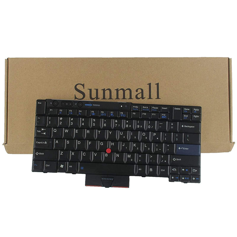T410 Keyboard, SUNMALL New Laptop Keyboard with Pointer for Lenovo ThinkPad t410 t420 t510 t520 x220 t400 t420s US Layout Black