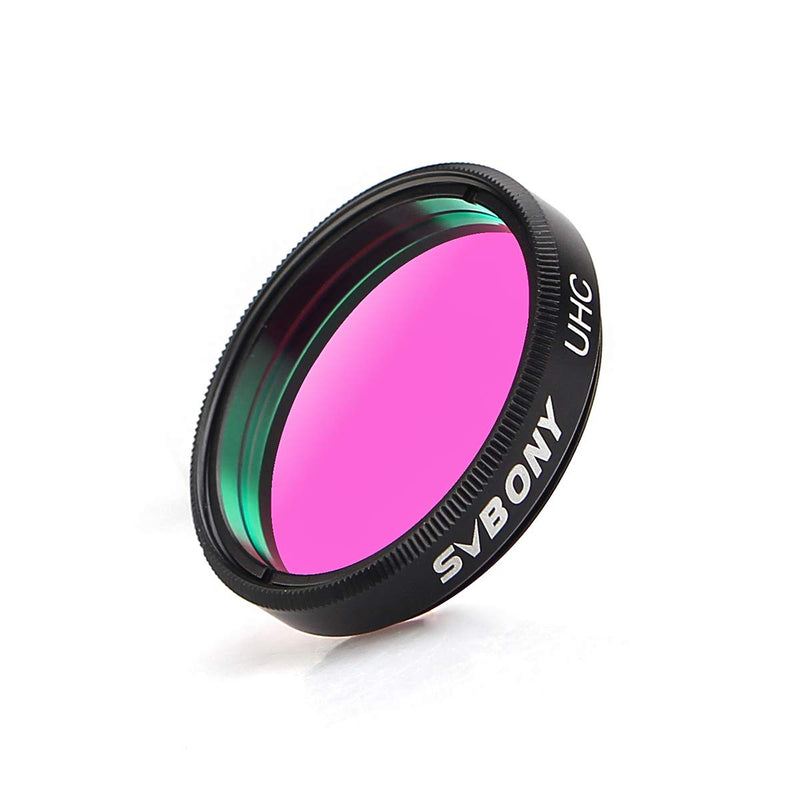 SVBONY Telescope Filter 1.25 inches UHC Filter Astrophotography to Improve The Image Contrast Reduces Light Pollution (1.25 inch) 1.25 inch