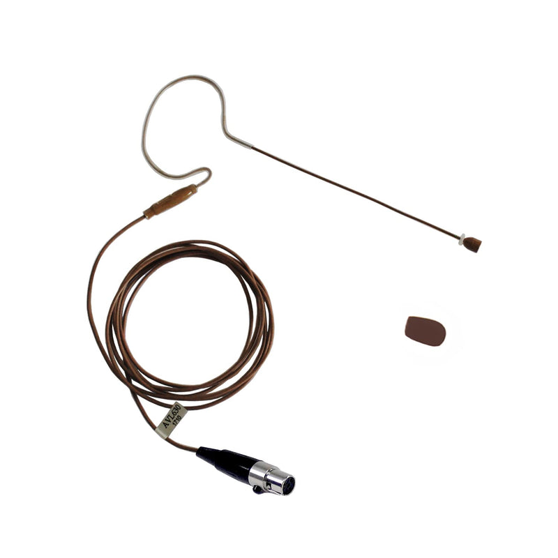 [AUSTRALIA] - AVL-630CC-SH4 Cocoa Color Earhook Mini Headset Microphone for Shure 