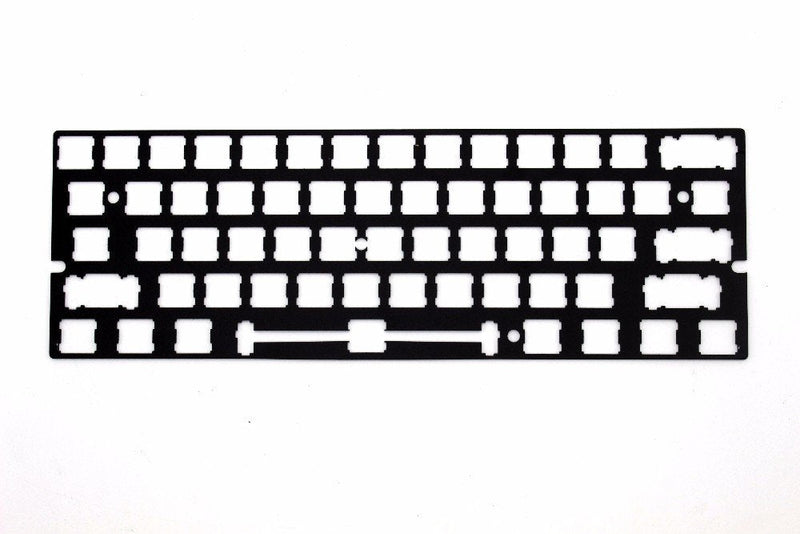 ANSI Costar Stabilizers Anodized Aluminum Positioning Board Plate Support for GH60 60% Keyboard DIY (Black) Black