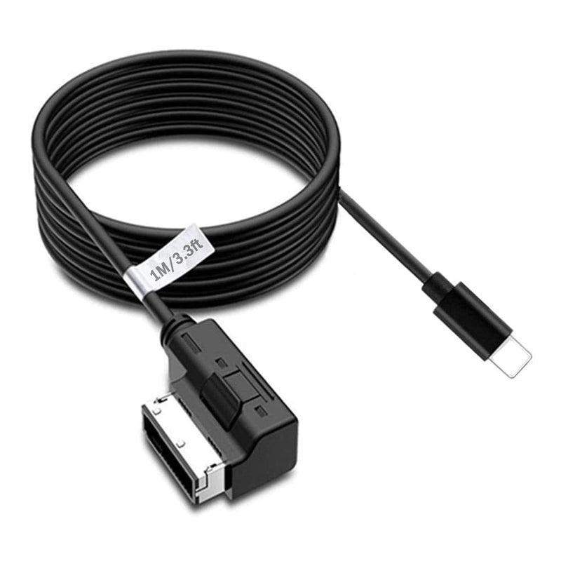 [AUSTRALIA] - LITEMATIRA AMI Music Interface Char-ge Aux Cable Compatible with A3/A4/A5/A6/A8/S4/S6/S8/Q5/Q7/R8/TT with MMI 3G+ System (3.3FT) 3.3FT 