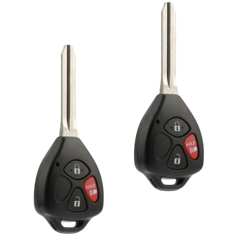 Key Fob Keyless Entry Remote fits 2007-2010 Toyota Rav4 / 2008-2012 Scion xB (HYQ12BBY, Set of 2) 2 x 3-Btn 67