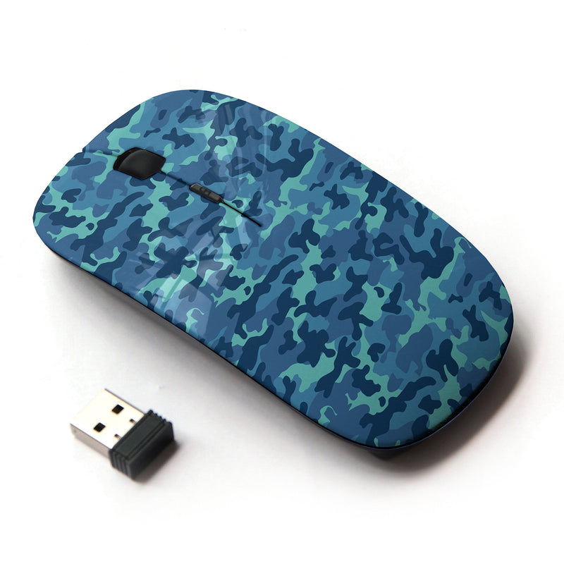 KOOLmouse [ Optical 2.4G Wireless Computer Mouse ] [ Blue Camo ]