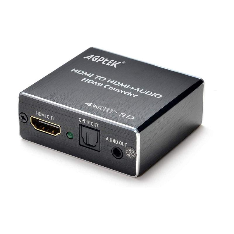[AUSTRALIA] - 4K x 2K HDMI Audio Extractor Splitter, HDMI Audio Converter Adapter Support Ultra HD 4K Toslink Optical Audio Output and 3.5mm with Optical Fiber Cable 