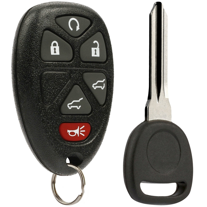 [AUSTRALIA] - Ignition Key + Key Fob Keyless Entry Remote fits 2007-2014 Chevy Tahoe Suburban / 2007-2014 Cadillac Escalade / 2007-2014 GMC Yukon (fits Part # 15913427, 20869057, 22756462) g-427 46-key 