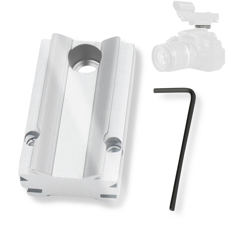 [AUSTRALIA] - Astromania Silver Plate for The Flash Shoe of DSLR Cameras - Mount The 1X40RD Reflex Red Green Dot Sight to DSLR Cameras 
