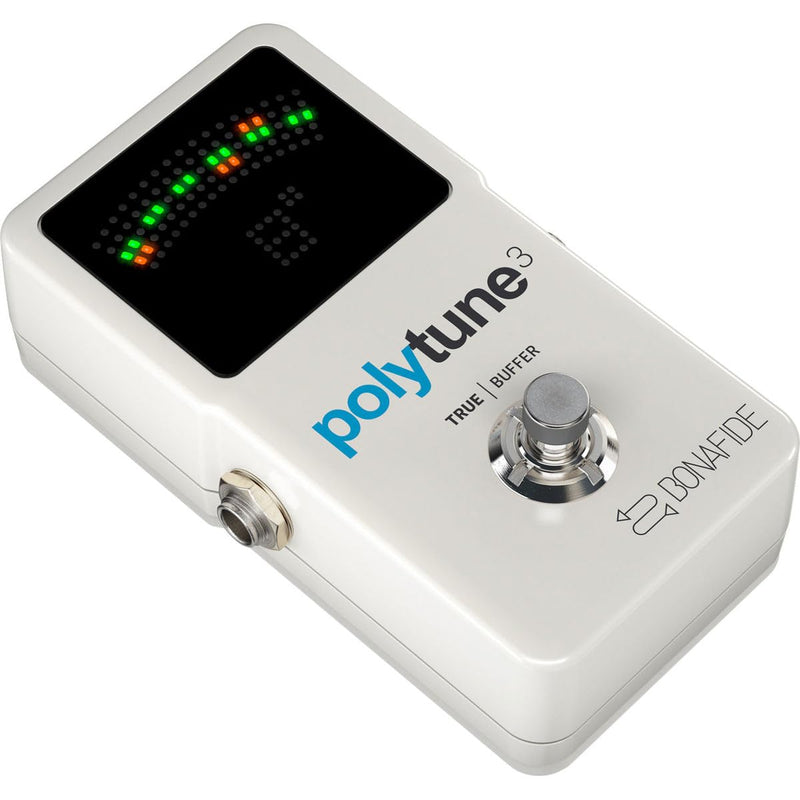 TC Electronic POLYTUNE 3 Ultra-Compact Polyphonic Tuner with Multiple Tuning Modes and Built-In BONAFIDE BUFFER Pedal