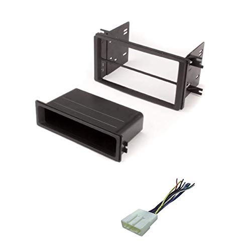 Double or Single Din Car Stereo Install Dash Kit and Wire Harness for Installing an Aftermarket Radio -No Factory Nav Vehicles: Made for Subaru: 2009-2013 Forester, 2008-2011 Impreza, 2008-2014 WRX