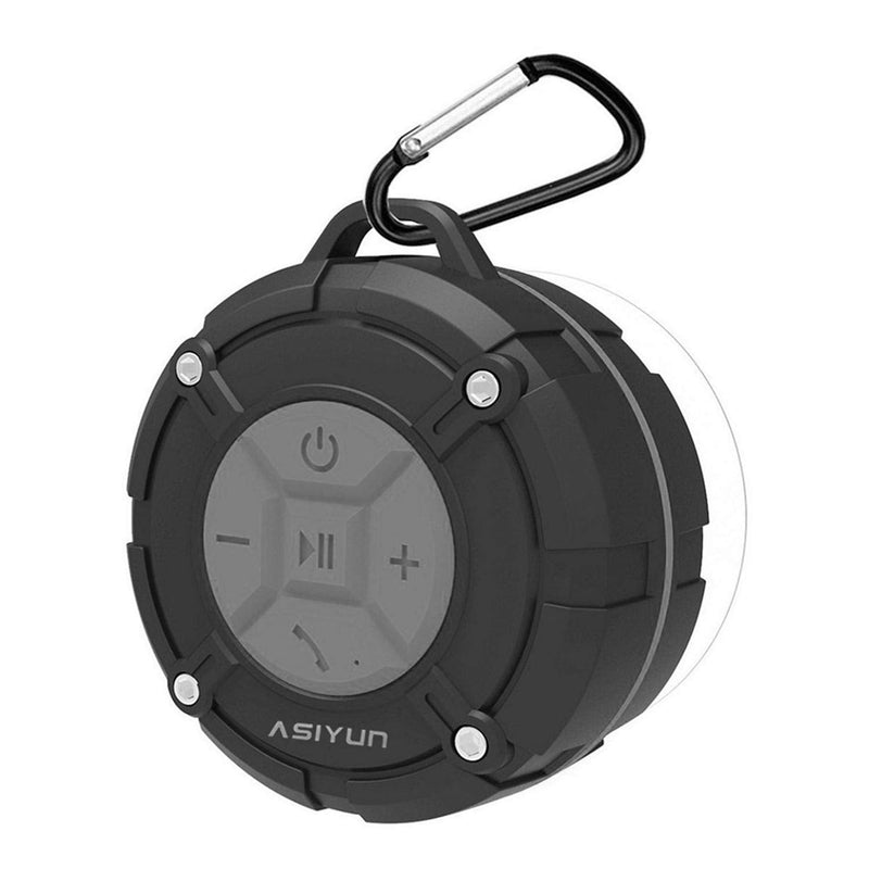 [AUSTRALIA] - Shower Speaker, IPX7 Waterproof Bluetooth Speaker with HD Bass, Suction Cup & Durable Hook, Built-in Mic for Hands-Free Calls, Pool, Beach, Outdoor(Grey) Gray 