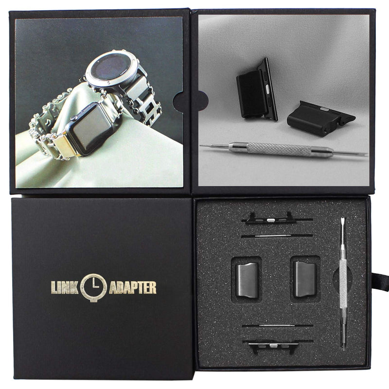 Link Leatherman Watch Adapter Compatible with LEATHERMAN Tread/Tread LT - Black Apple watch Ultra 3/Ultra 2/Ultra/46/45/44/42mm